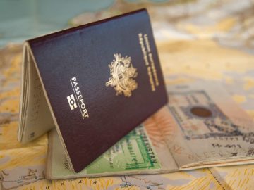 Passport With Schengen Visa Sticker